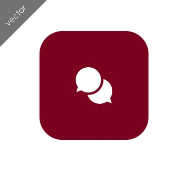 Görüşme düz simgesi