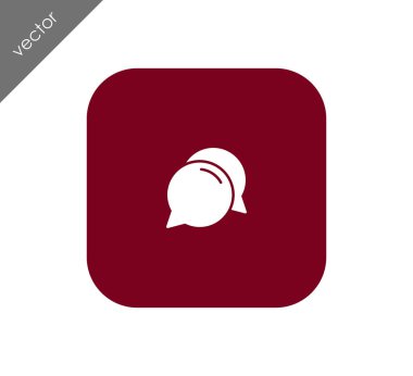 Görüşme düz simgesi