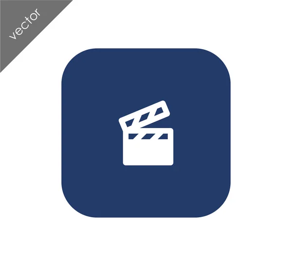 Clapboard icon illustration — Stock Vector