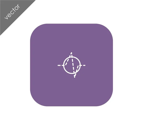 Cardiograma icono simple — Vector de stock