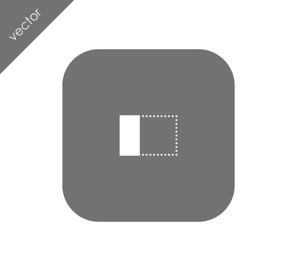 Horizontal aligner les objets icône gauche — Image vectorielle