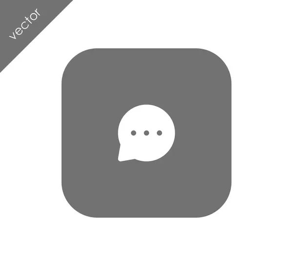 Chat-Flat-Symbol — Stockvektor