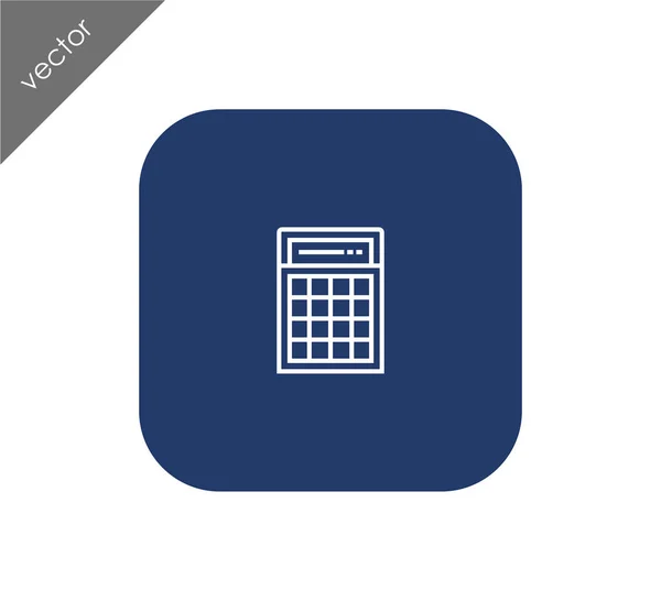 Calculator web  icon — Stock Vector