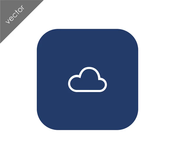 Design der Cloud-Ikone — Stockvektor