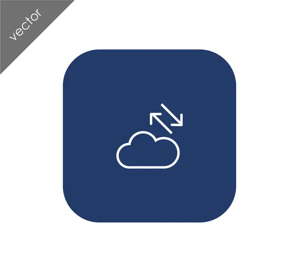 Design do ícone de nuvem — Vetor de Stock