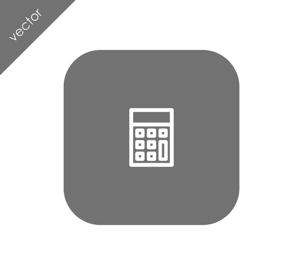 Calculadora icono web — Vector de stock