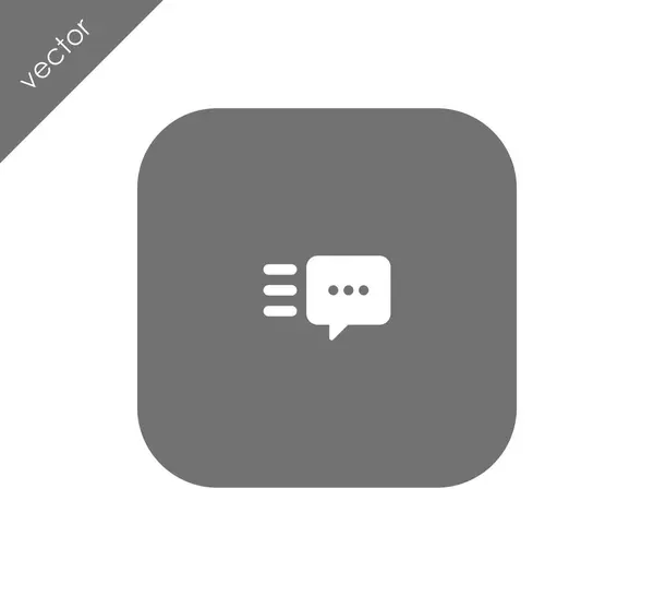 Chat icono plano — Vector de stock