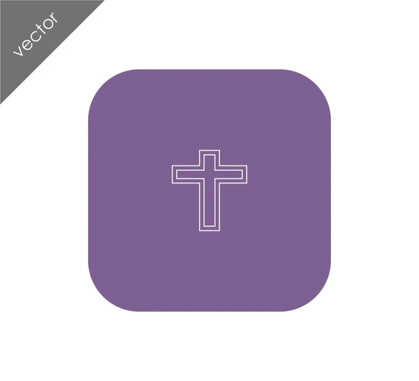 Religion cross icon — Stock Vector