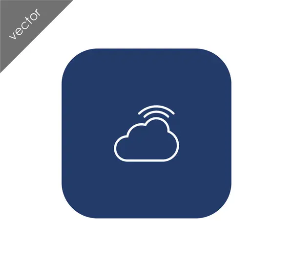 Icône cloud de stockage — Image vectorielle