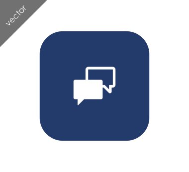 Sohbet simgesi. Yorum simgesi.