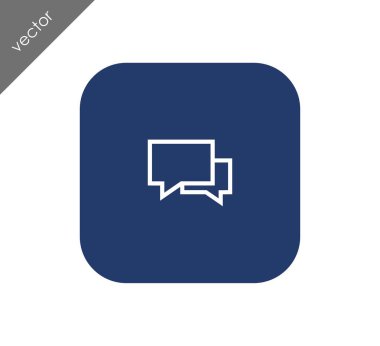 Görüşme düz simgesi