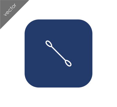 Pamuklu çubukla simgesi