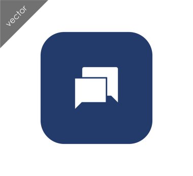 Görüşme düz simgesi