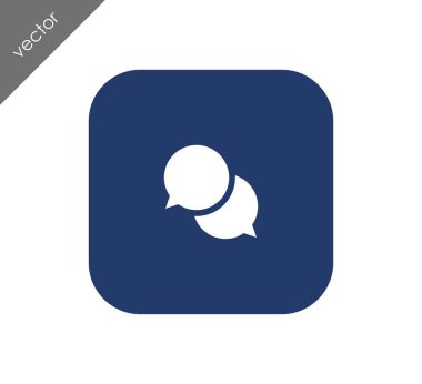 Görüşme düz simgesi