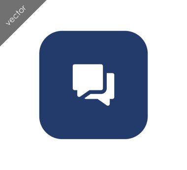 Görüşme düz simgesi