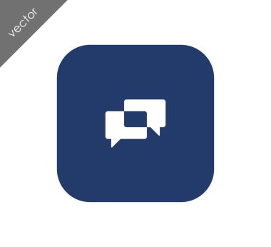 Sohbet simgesi. Yorum simgesi.