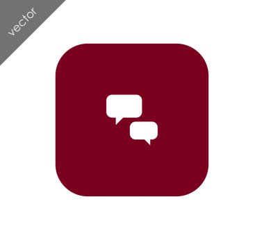 Sohbet simgesi. Yorum simgesi.