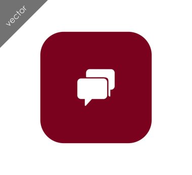 Görüşme düz simgesi