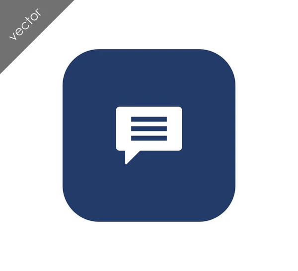 Text bubble icon — Stock Vector