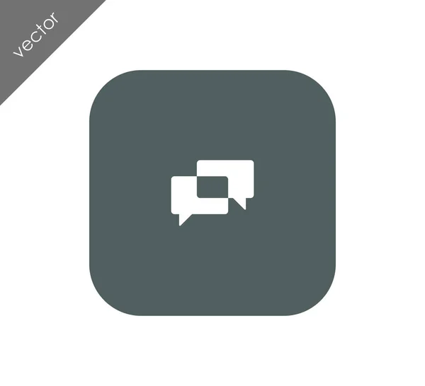 Chat-Symbol. Kommentar-Symbol. — Stockvektor