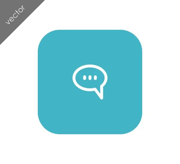 Chat web pictogram — Stockvector