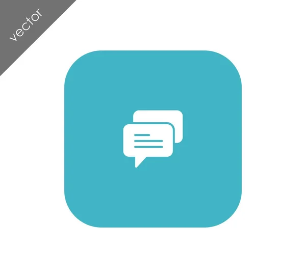 Icône web chat — Image vectorielle