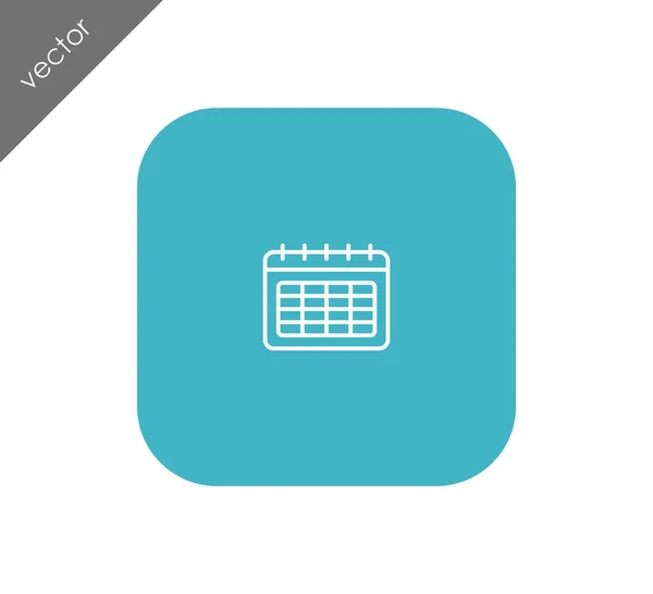 Icona web calendario — Vettoriale Stock