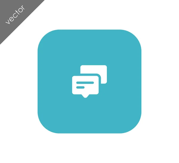Chat web icon — Stock Vector