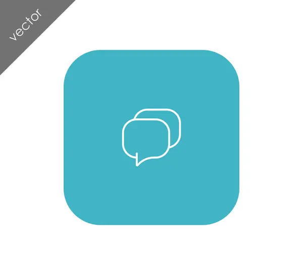 Chat web pictogram — Stockvector