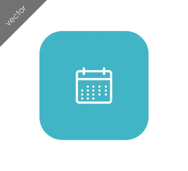 Icona web calendario — Vettoriale Stock