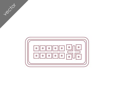 DVI bağlantı noktası simgesi