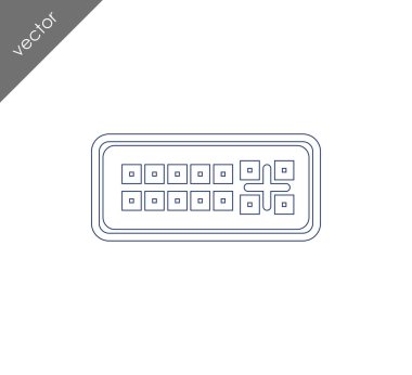 DVI bağlantı noktası simgesi