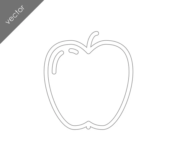 Apple simle ikonra — Stock Vector