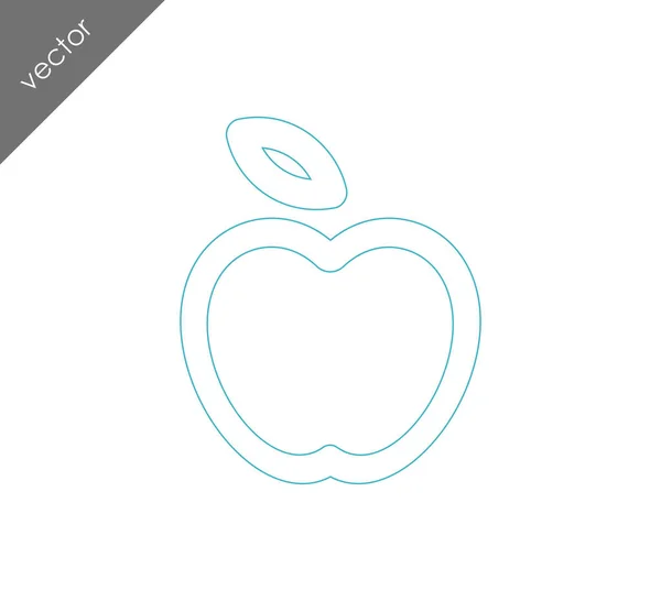 Apple simle-ikonen — Stock vektor