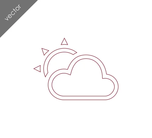 Design of cloud icon — Stock Vector