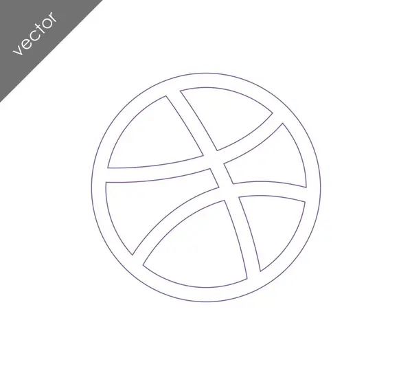 Баскетбол плоских значок — стоковий вектор