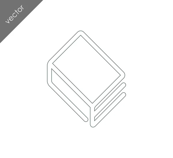 Libro icono web — Vector de stock