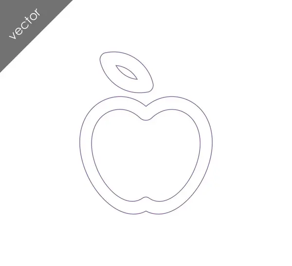 Ikonę simle Apple — Wektor stockowy