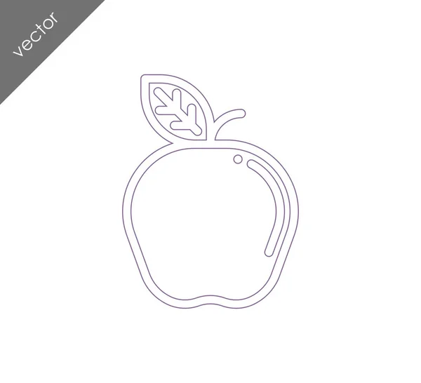 Ikonę simle Apple — Wektor stockowy