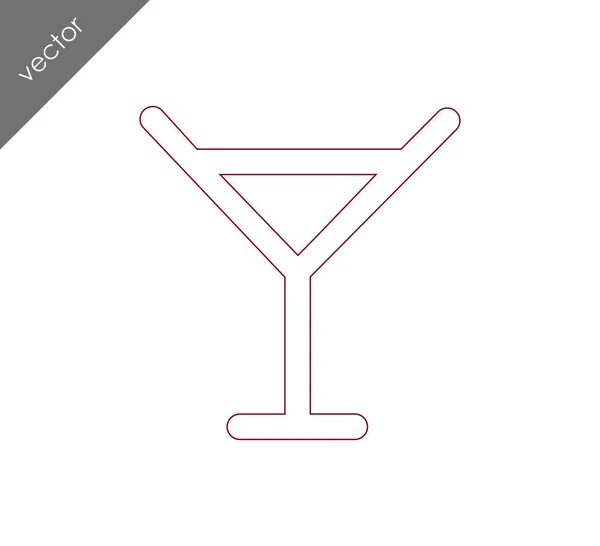 Design av cocktail-ikonen — Stock vektor