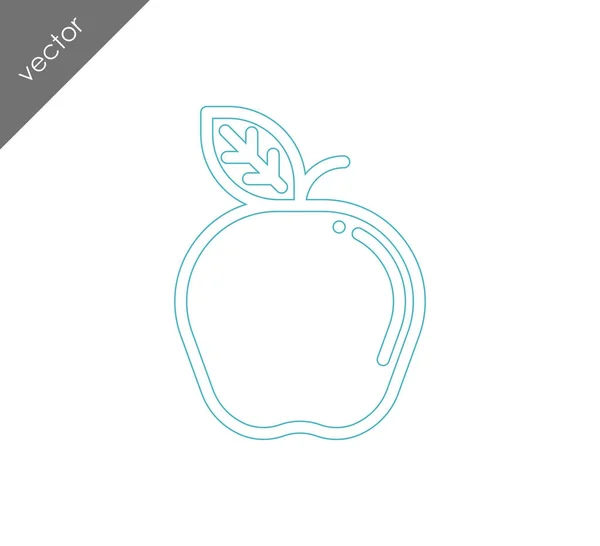 Apple simle-pictogram — Stockvector