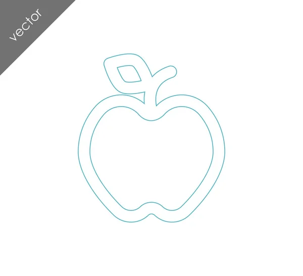 Apple simle ikonra — Stock Vector