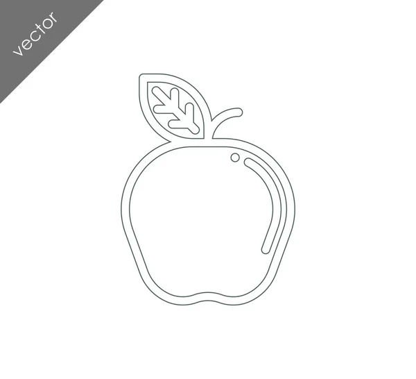 Apple simle icon — Stock Vector