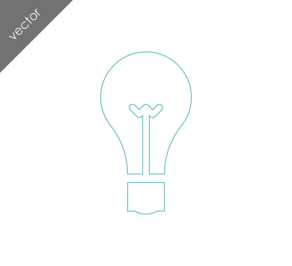 Light bulb icon — Stock Vector