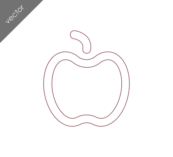 Icono simle de Apple — Vector de stock