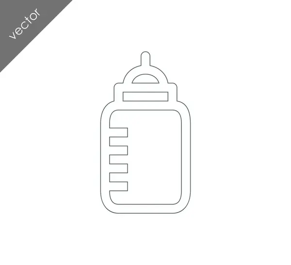 Baby melk fles pictogram — Stockvector