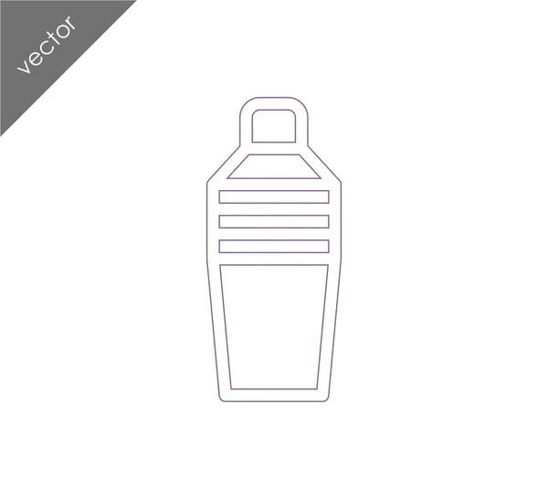 Detergent flat bottle icon — Stock Vector