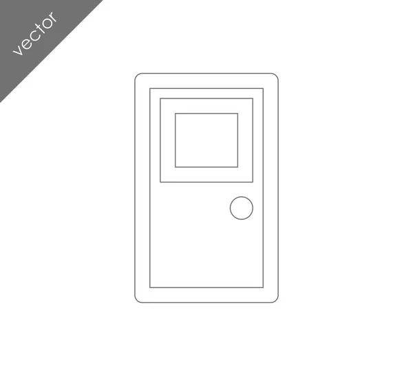 Door flat icon — Stock Vector