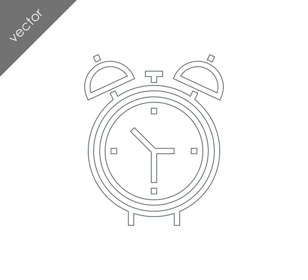 Wekker pictogram — Stockvector