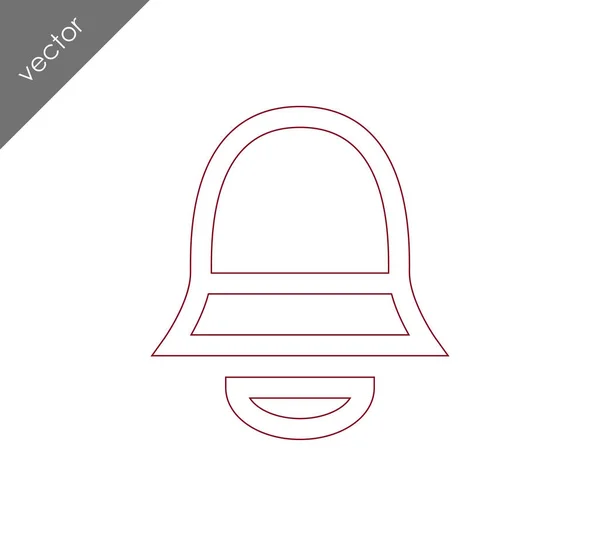 Alerta icono campana — Vector de stock